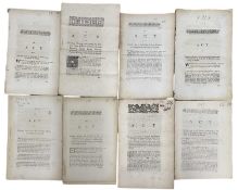 ONE PACKET: ANTIQUARIAN PARLIAMENTARY ACTS RELATING TO NORFOLK, to include: Inclosing Lands in the