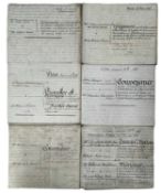 ONE PACKET: Various 19th century vellum documents pertaining to property, mortgages, indentures etc