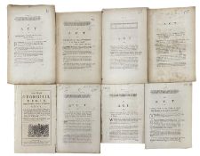 ONE PACKET: ANTIQUARIAN PARLIAMENTARY ACTS RELATING TO NORFOLK, to include: Inclosing Lands in the