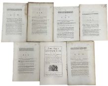 ONE PACKET: ANTIQUARIAN PARLIAMENTARY ACTS RELATING TO NORFOLK, to include: Inclosing Lands in the