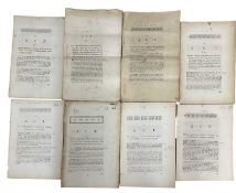 ONE PACKET: ANTIQUARIAN PARLIAMENTARY ACTS RELATING TO NORFOLK, to include: Inclosing Lands in the