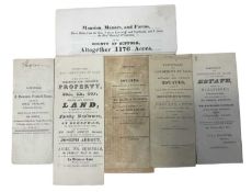 ONE PACKET: SALES PARTICULARS FOR VARIOUS SUFFOLK PROPERTIES: A deisrable freehold estate situate at