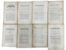 ONE PACKET: ANTIQUARIAN PARLIAMENTARY ACTS RELATING TO NORFOLK, to include: Inclosing Lands in the