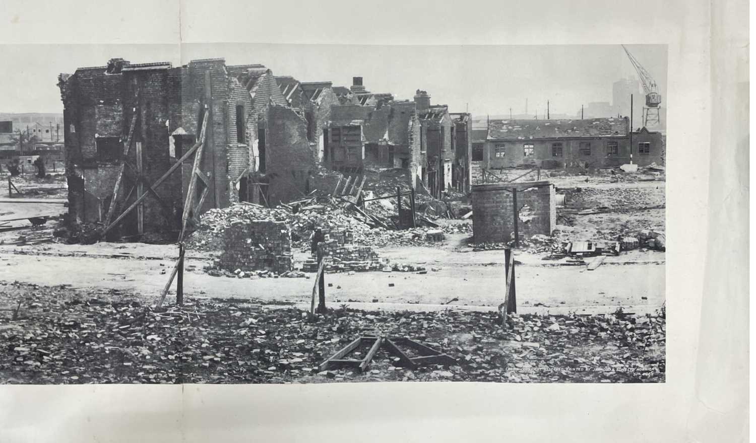 An incredibly long panoramic reproduction post-blitz photograph, possibly of London, printed by - Image 4 of 4