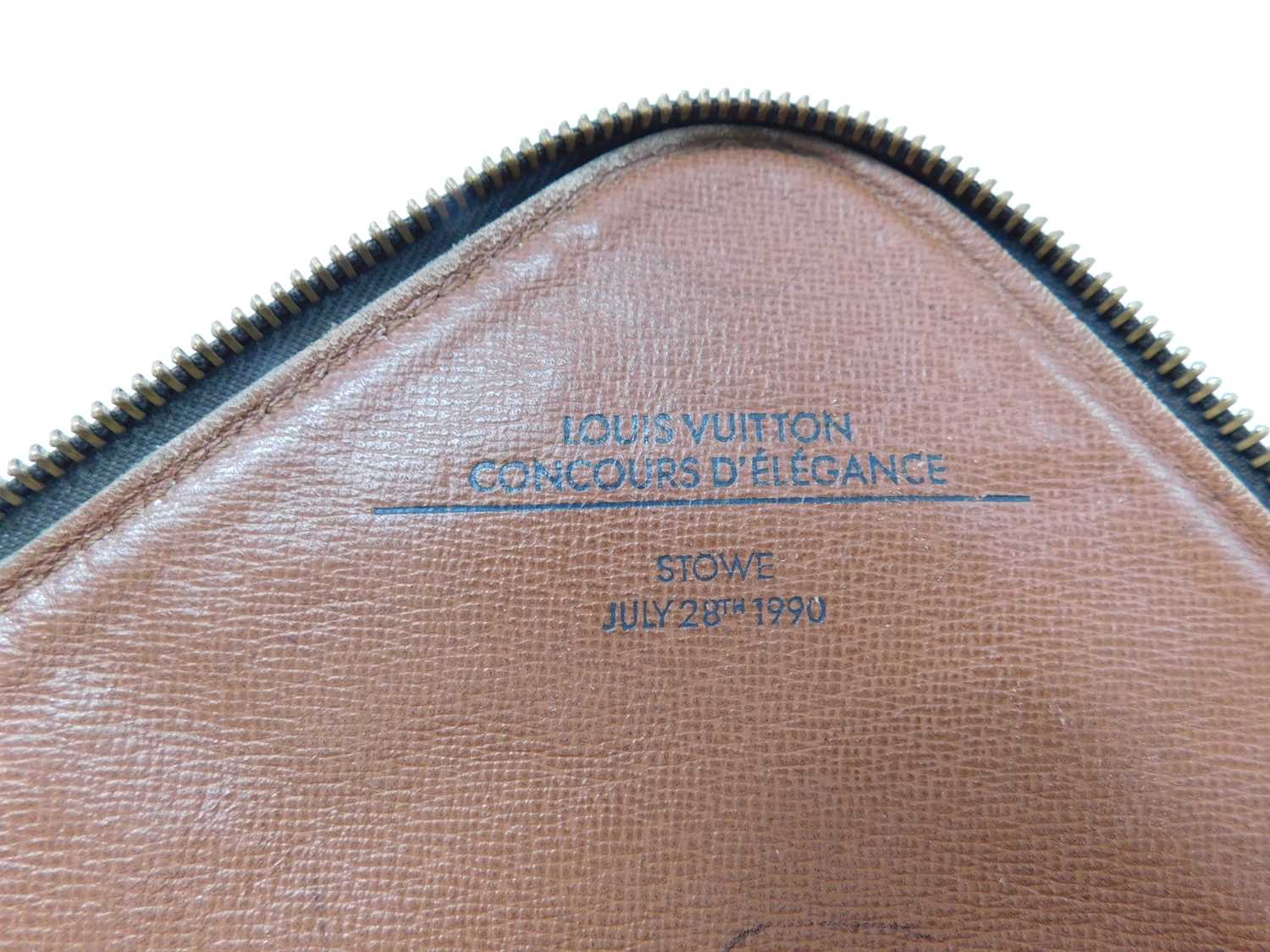 A Louis Vuitton travel sleeve / laptop case for The Concours D'Elegance, Stowe, July 28th 1990, - Image 2 of 4