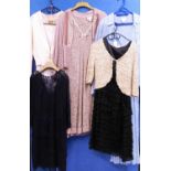 A quantity of lady's wear to include a blue chiffon and embroidered dress and overshirt by Ghost,