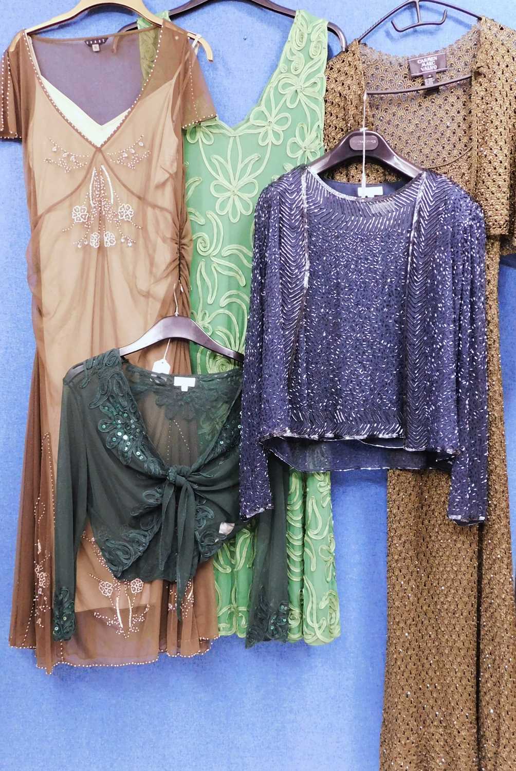 A quantity of lady's wear to include a green embroidered dress by Coast, size 16, a sleeveless V - Image 2 of 2