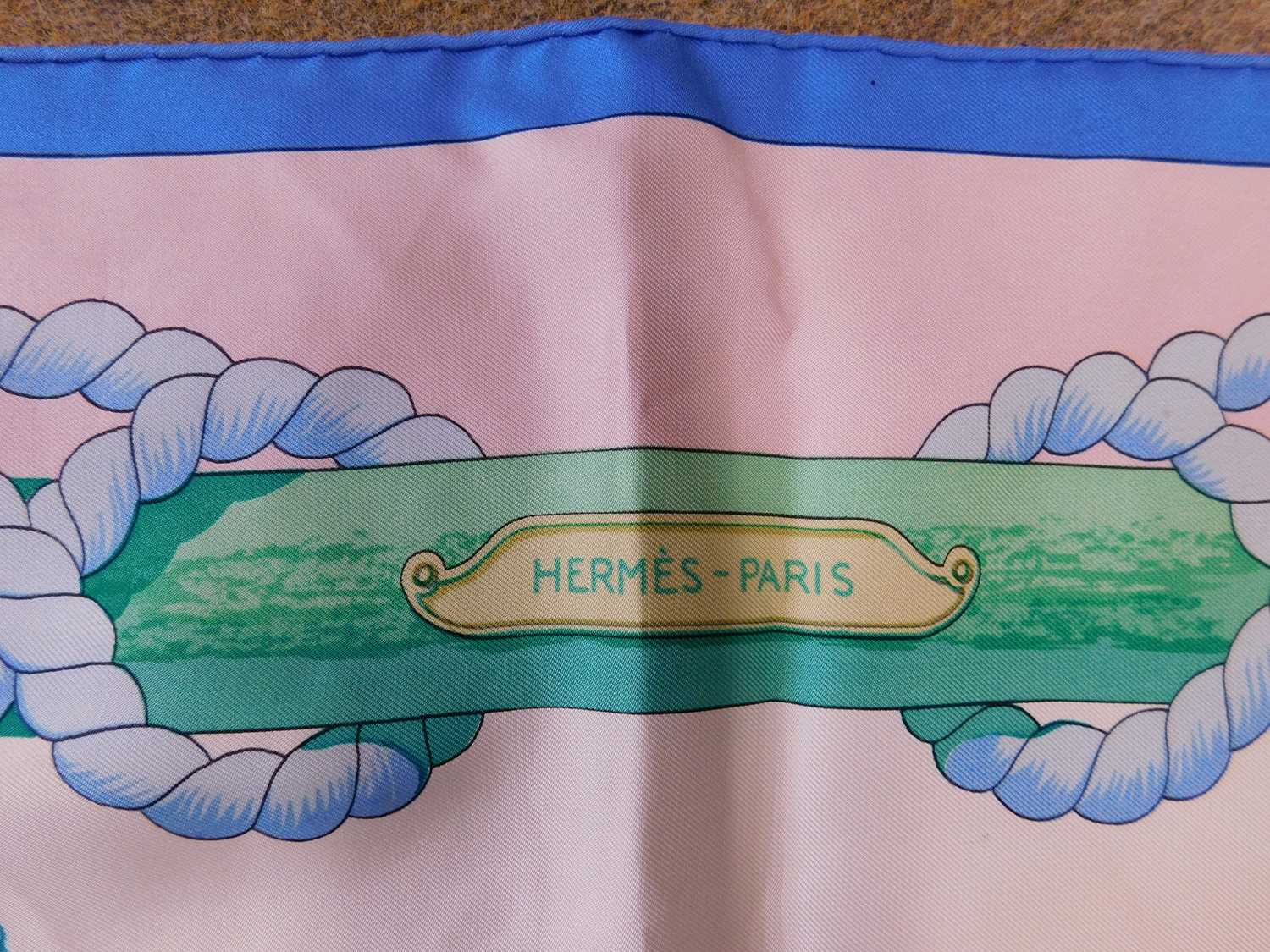An Hermes silk scarf, 88cm x 88cm small label to one corner a few small marks and spots but - Image 2 of 8