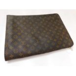 A Louis Vuitton travel sleeve / laptop case for The Concours D'Elegance, Stowe, July 28th 1990,
