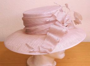 A Cappelli Condici hat in mushroom colour straw, new with tags