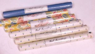 Six rolls of Laura Ashley circa 1980's wallpaper, (6)