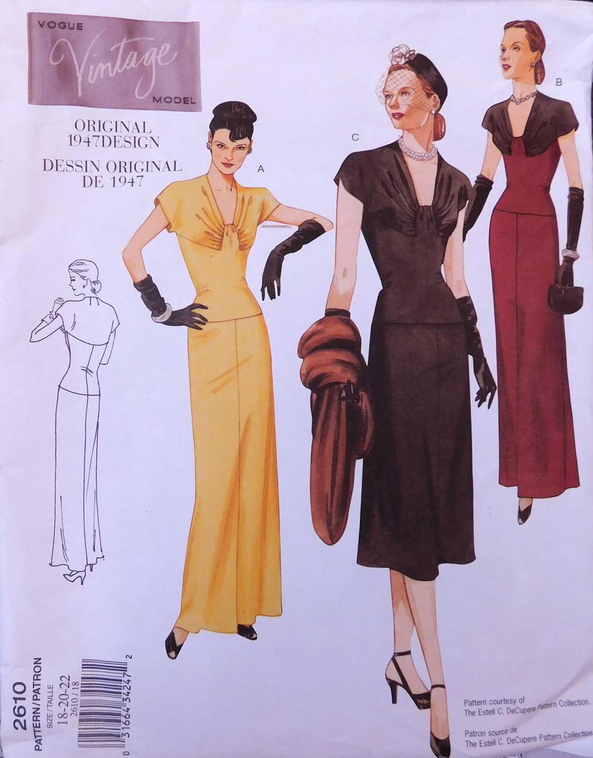 A quantity of sewing patterns to include vintage style dresses, Vogue patterns, and others, (qty) - Image 3 of 4