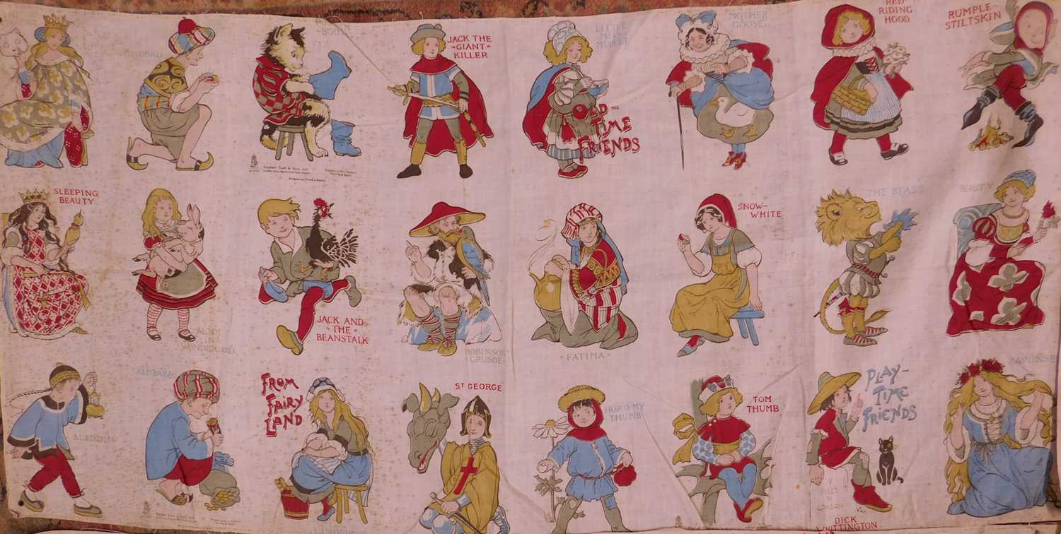 A quantity of printed cotton with illustrations by Raphael Tuck & Sons, to include characters from - Image 5 of 9