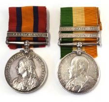 Queen Victoria south Africa medal with Cape Colony clasp impressed to 1142 Pte F.J Cooper Cape