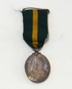 Edward 7th Territorial Force Efficiency Medal impressed to 549 Pte W. G. Farrow 5th Norfolk