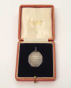 GRV Royal Household medalion fob award for long and faithful service awarded to A.J.Riches 1930 in
