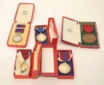 Quantity of Royal Household faithful service medals and jubilee medals to include 2nd type GRVI