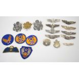 Quantity of various American awards and badges to include USAF pararescue, bomber clasps and pilot