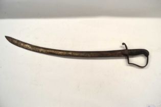 18th Century German/Prussian M1811 Bulcher Sabre lacking one langet and scabbard, stamp to