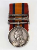 Queen Victoria South Africa medal with Cape colony and Wepener clasps, renamed to 3054 Pte R.R.