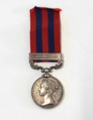 Queen Victoria, India General service medal with Burma 1887-89 clasp, impressed to 356 Pte A. Curtis