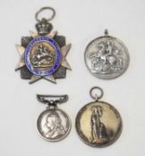 Quantity of four Victorian Army Temperance Association medals to include five years fidelity etc (4)