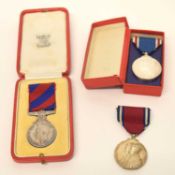20th century 2nd type GRVI Royal household faithful service medal impressed to Fredrick Coll '1917-