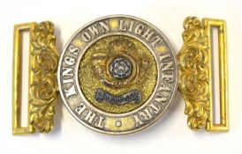 Victorian Kings own light infantry officer’s waist belt clasp