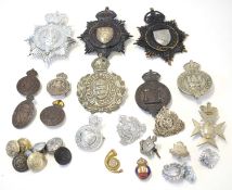 Quantity of Police shako badges, cap badges and buttonhole badges to include Norfolk Constabulary