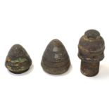 Three First World War relic artillery shell fuses