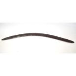 19th Century Aboriginal wooden carved Boomerang approx. 78cm long with three drilled holes along the