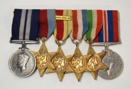 Second world war British Naval DSM Gallantry group of 6 medals comprising of Naval Distinguished