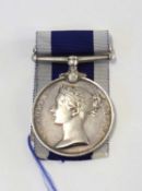 Queen Victoria, Royal naval long service good conduct medal impressed naming to Jno. Canty. C. F’cle