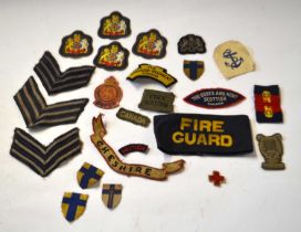 Quantity of 20th Century British and Canadian Army cloth insignia to include four times Head Porters