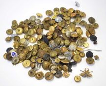 Large quantity of mixed military buttons to include: Royal West African front force, Royal Navy,