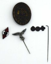 Quantity of Third Reich Awards and badges to include Third Class black wound badge (
