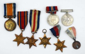 Quantity of Second World War campaign medals to include 2x 1939-45 stars, France and Germany star,