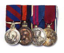 Group of four Royal Household medals to include GRV Royal Household faithfull service medal '1910-
