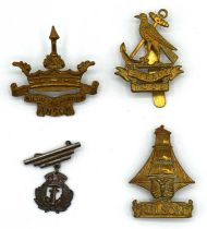 Three Royal Naval Division cap badges to include the 8th (Anson) Battalion Royal Naval Division