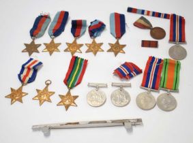 Quantity of Second World War campaign medals to include 5x 1939-45 stars, France and Germany star,