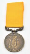 London Fire Brigade medal for Good Service named to Henry J Godfrey 1954