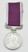 ERVII Army Long Service Good Conduct Medal impressed to 338 Squadron Sergeant Major Harry Jolly