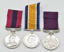 Victorian and First World War British Gallantry medal group of three medals comprising of GRV