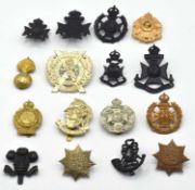 Quantity of 16x 20th Century London Regiments Cap badges to include: 25th county of London Cyclists,