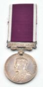 GRV Army Long Service Good Conduct medal with fixed suspender named to 3179298 pte. H.C. Allcock.