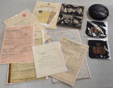 Quantity of ephemera relating to Pte Donald Cockayne, C company, 7th Middlesex Battalion, Home Guard