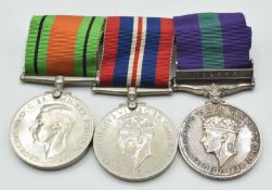 Second World War and Post War British medal group of three, comprising of Defence Medal, 1939-45