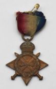 1914-15 Star named to 1239 A. Hawes, SMN. Royal Naval Reserve