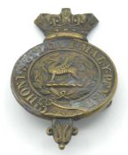 Victorian Monmouthshire Glengary cap badge