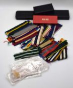 Quantity of Mixed, original and reproduction British and Commonwealth medal ribbons to include